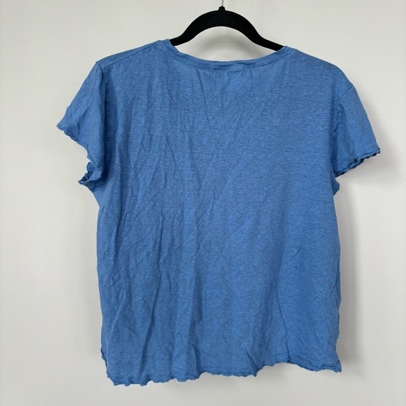 Frame Organic Linen Short Sleeve Top Size S/M - Picture 3 of 8